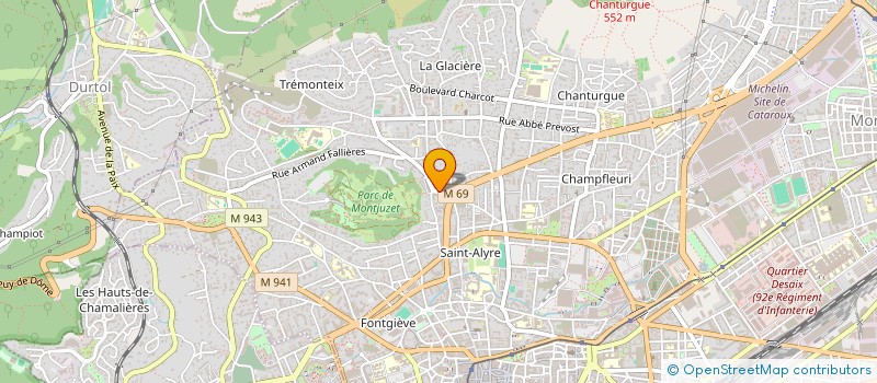 localisation de l'entreprise MONSIEUR FREDERIC PIEDFORT à CLERMONT-FERRAND