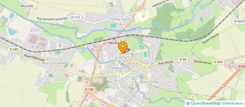 localisation de l'entreprise MONSIEUR FREDERIC PIGIT  HESDIN