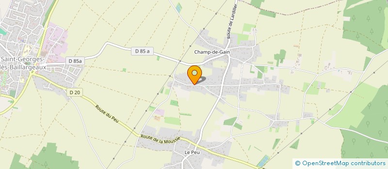 localisation de l'entreprise MONSIEUR FREDERIC PIGNOUX à SAINT-GEORGES-LES-BAILLARGEAUX