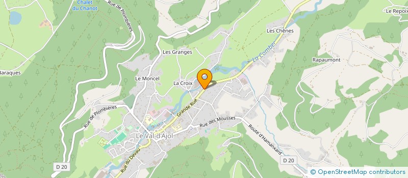 localisation de l'entreprise MONSIEUR FREDERIC PILET à LE VAL-D'AJOL