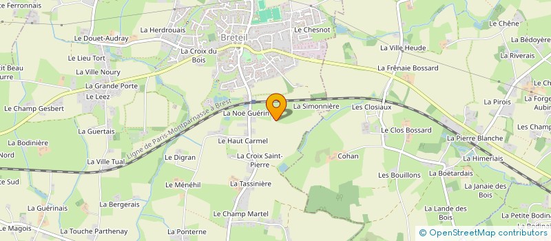 localisation de l'entreprise MONSIEUR FREDERIC PILET  BRETEIL