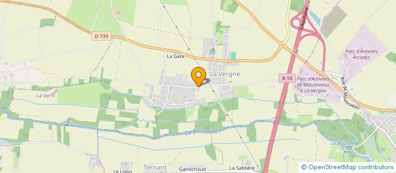 localisation de l'entreprise MONSIEUR FREDERIC PINEAU  LA VERGNE