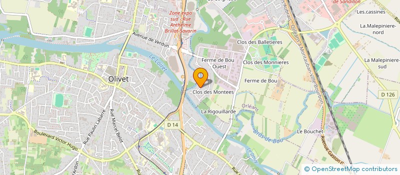 localisation de l'entreprise MONSIEUR FREDERIC PINGLIEZ à ORLEANS