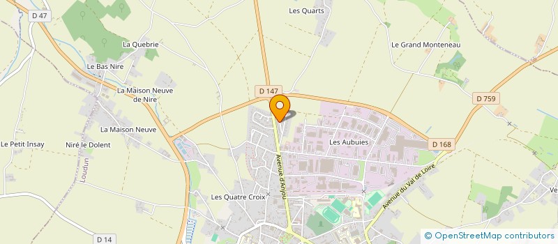 localisation de l'entreprise MONSIEUR FREDERIC PINIAC  LOUDUN