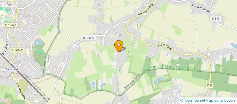 localisation de l'entreprise MONSIEUR FREDERIC PINQUET  RAIMBEAUCOURT