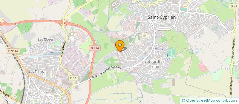 localisation de l'entreprise MONSIEUR FREDERIC PIQUEMAL  LATOUR-BAS-ELNE