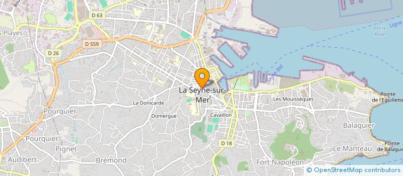 localisation de l'entreprise MONSIEUR FREDERIC PIVI  LA SEYNE-SUR-MER