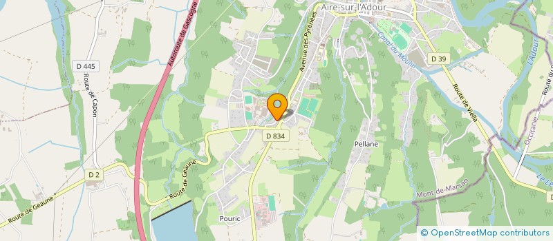 localisation de l'entreprise MONSIEUR FREDERIC PLAS  AIRE-SUR-L'ADOUR