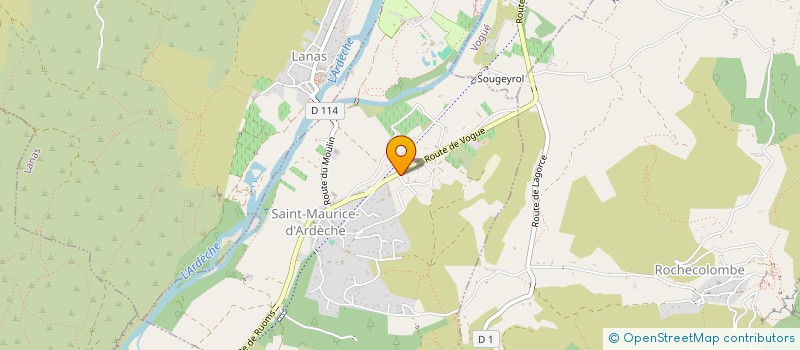 localisation de l'entreprise MONSIEUR FREDERIC PLEAU-COLAS à SAINT-MAURICE-D'ARDECHE