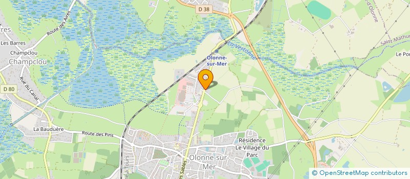 localisation de l'entreprise MONSIEUR FREDERIC PLOUZEAU  LES SABLES D'OLONNE