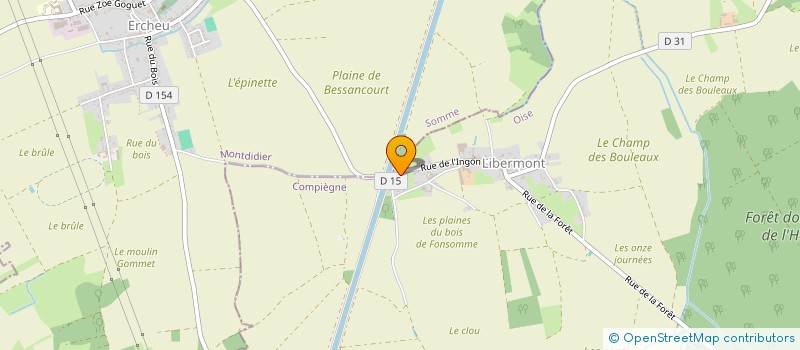 localisation de l'entreprise MONSIEUR FREDERIC PLUCHARD  LIBERMONT