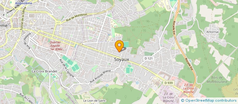 localisation de l'entreprise MONSIEUR FREDERIC PLUVIAUD à SOYAUX