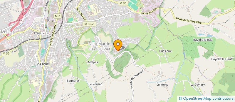 localisation de l'entreprise MONSIEUR FREDERIC POCHAYAN à SAINT-CHAMOND