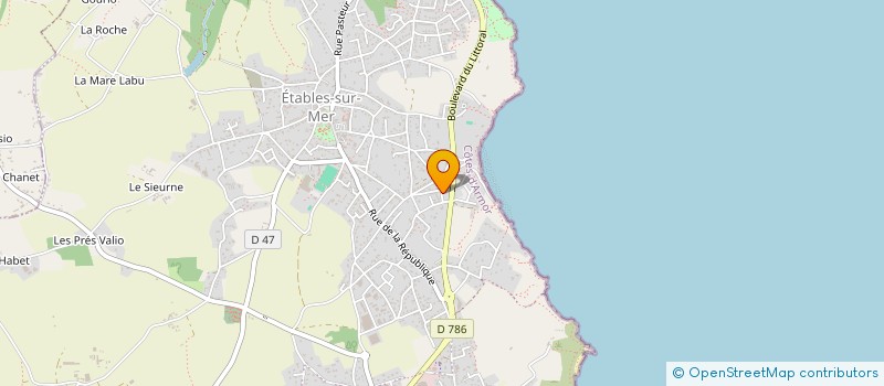 localisation de l'entreprise MONSIEUR FREDERIC POILVET  BINIC-ETABLES-SUR-MER