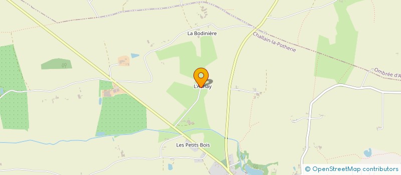 localisation de l'entreprise MONSIEUR FREDERIC POIRIER à VALLONS-DE-L'ERDRE