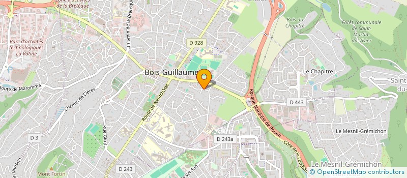 localisation de l'entreprise MONSIEUR FREDERIC POISSON à BOIS-GUILLAUME
