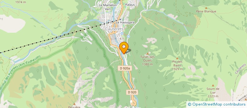 localisation de l'entreprise MONSIEUR FREDERIC POISSON  CAUTERETS