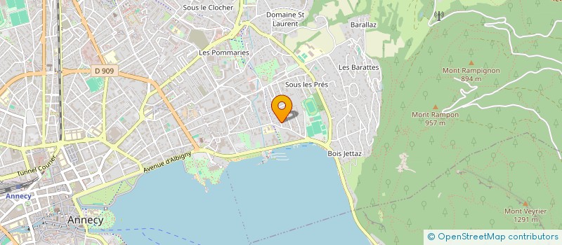 localisation de l'entreprise MONSIEUR FREDERIC POLLET-VILLARD à ANNECY