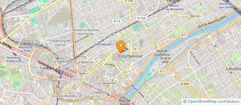 localisation de l'entreprise MONSIEUR FREDERIC PONAMA  COURBEVOIE