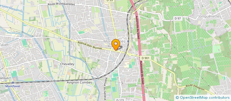 localisation de l'entreprise MONSIEUR FREDERIC PONCHON  MORIERES LES AVIGNON