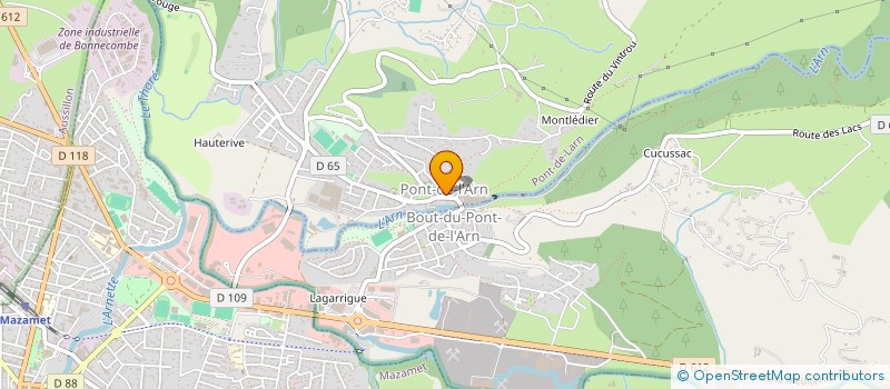 localisation de l'entreprise MONSIEUR FREDERIC PONS  PONT-DE-LARN