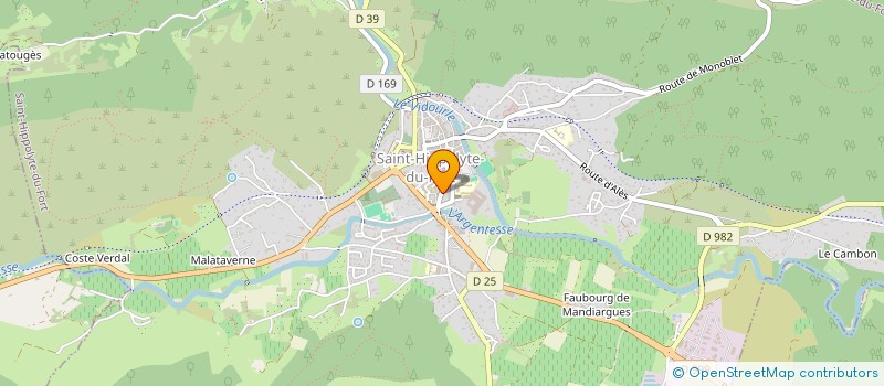 localisation de l'entreprise MONSIEUR FREDERIC PONS  SAINT-HIPPOLYTE-DU-FORT