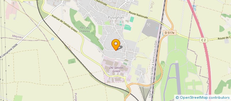 localisation de l'entreprise MONSIEUR FREDERIC PONTETTE à PUSIGNAN