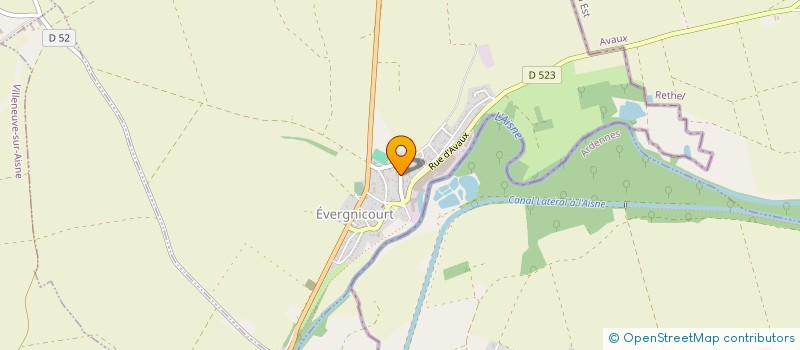 localisation de l'entreprise MONSIEUR FREDERIC PORTAS  EVERGNICOURT