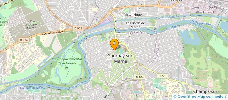 localisation de l'entreprise MONSIEUR FREDERIC PORTE à GOURNAY-SUR-MARNE