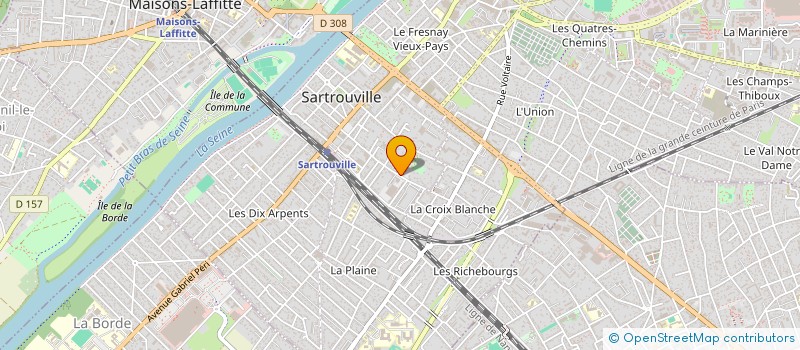 localisation de l'entreprise MONSIEUR FREDERIC POTET  SARTROUVILLE