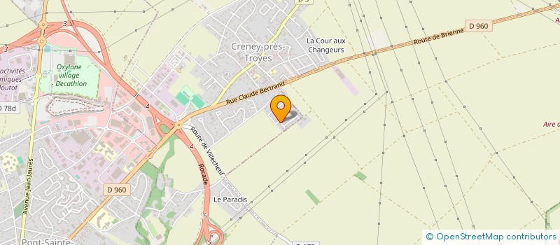 localisation de l'entreprise MONSIEUR FREDERIC POTHION  CRENEY-PRES-TROYES