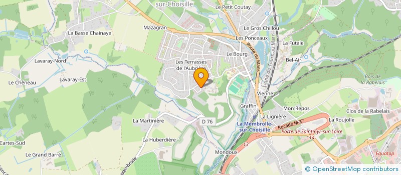 localisation de l'entreprise MONSIEUR FREDERIC POTIER  LA MEMBROLLE-SUR-CHOISILLE