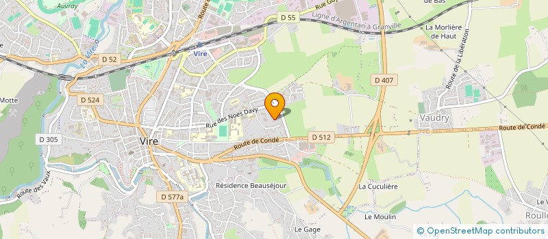 localisation de l'entreprise MONSIEUR FREDERIC POTTIER à VIRE-NORMANDIE