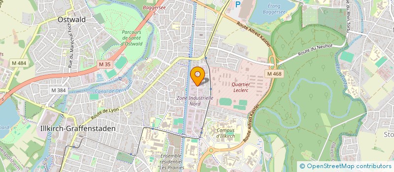 localisation de l'entreprise MONSIEUR FREDERIC POTTIER  ILLKIRCH-GRAFFENSTADEN