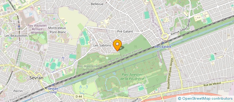 localisation de l'entreprise MONSIEUR FREDERIC POUJADE à SEVRAN