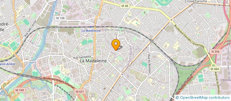 localisation de l'entreprise MONSIEUR FREDERIC POULAIN à MARCQ-EN-BARŒUL