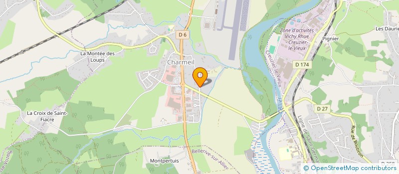 localisation de l'entreprise MONSIEUR FREDERIC POURCHET  CHARMEIL