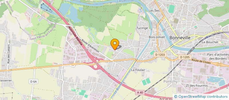 localisation de l'entreprise MONSIEUR FREDERIC POURCHOUX  SAINT-PIERRE-EN-FAUCIGNY