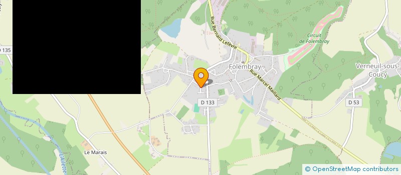 localisation de l'entreprise MONSIEUR FREDERIC POURRIER  FOLEMBRAY