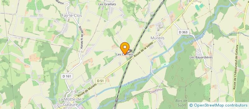 localisation de l'entreprise MONSIEUR FREDERIC POUSSE  SAINT-JEAN-DE-GALAURE