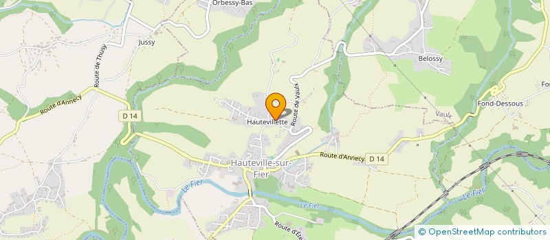 localisation de l'entreprise MONSIEUR FREDERIC POZZI  HAUTEVILLE-SUR-FIER