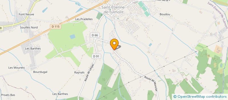 localisation de l'entreprise MONSIEUR FREDERIC PRESENT  SAINT-ETIENNE-DE-TULMONT