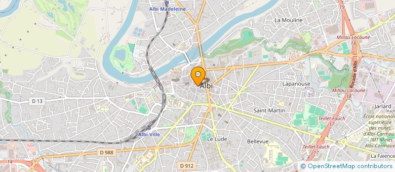 localisation de l'entreprise MONSIEUR FREDERIC PREVAUTEL à ALBI