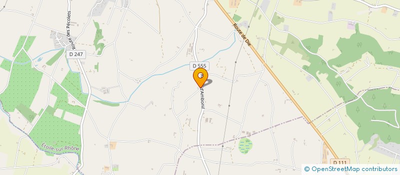 localisation de l'entreprise MONSIEUR FREDERIC PREVOST  ETOILE-SUR-RHONE