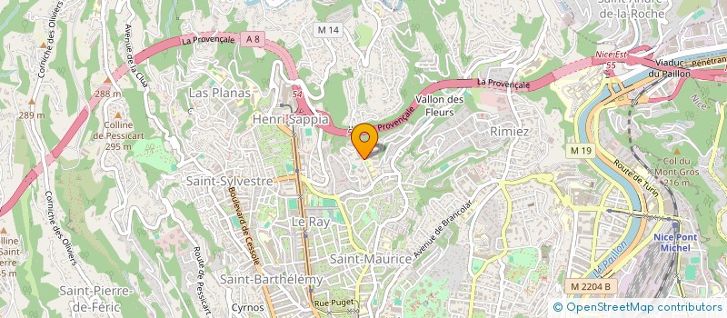 localisation de l'entreprise MONSIEUR FREDERIC PREVOST  NICE