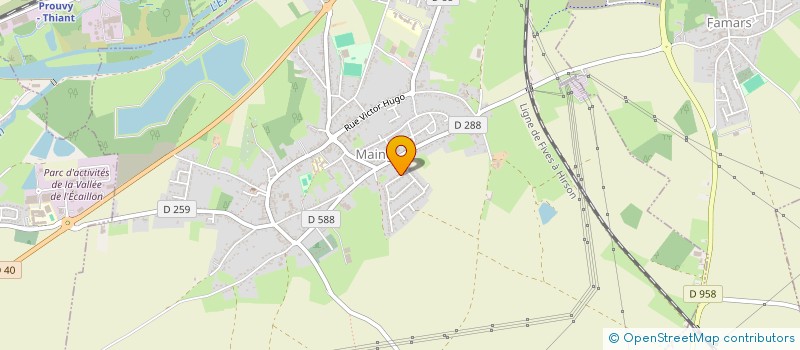 localisation de l'entreprise MONSIEUR FREDERIC PREVOT  MAING