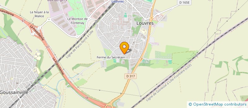 localisation de l'entreprise MONSIEUR FREDERIC PRIEUR  LOUVRES