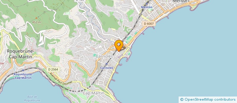 localisation de l'entreprise MONSIEUR FREDERIC PRINSAUD à ROQUEBRUNE-CAP-MARTIN