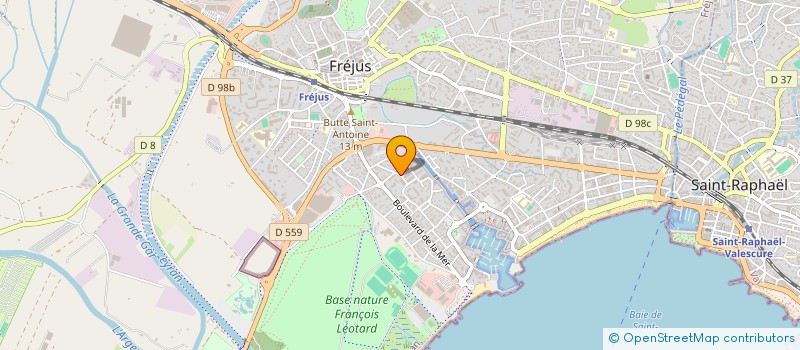localisation de l'entreprise MONSIEUR FREDERIC PRIOU à FREJUS