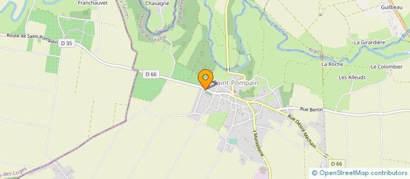 localisation de l'entreprise MONSIEUR FREDERIC PROUTEAU  SAINT-POMPAIN